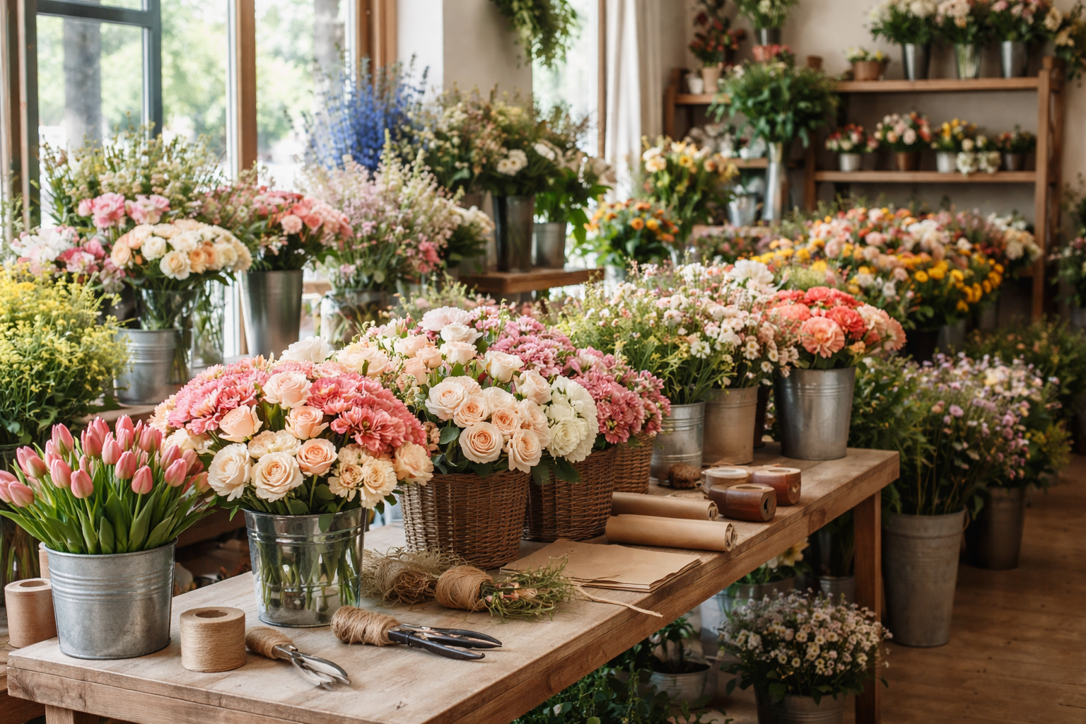 how to start a flower shop